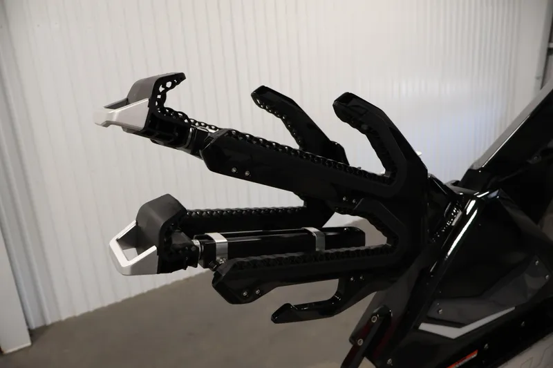 Slide: The Image of Close-up of 2026 Centurion Ri245 boat's innovative wakeboard rack design. - 40