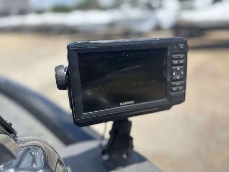 Slide: The Image of Garmin fishfinder on 2018 Tracker Pro Team™ 175 TXW boat, outdoor setting. - 14
