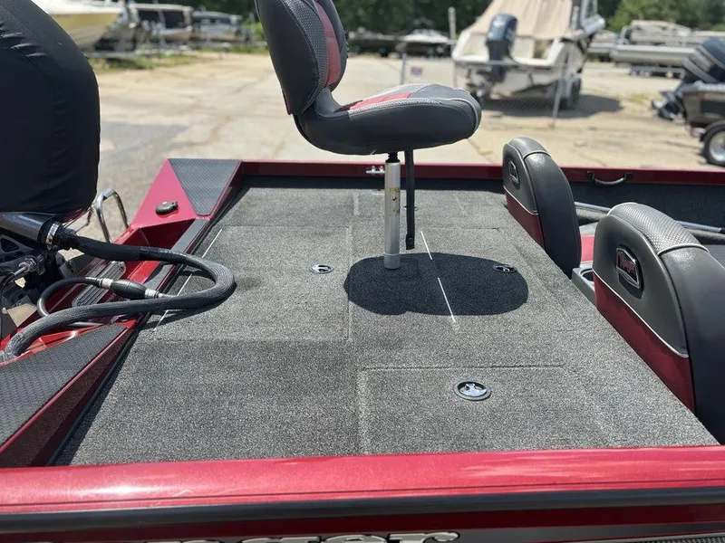 Slide: The Image of 2017 Ranger RT188 boat deck with seating and storage compartments. - 13