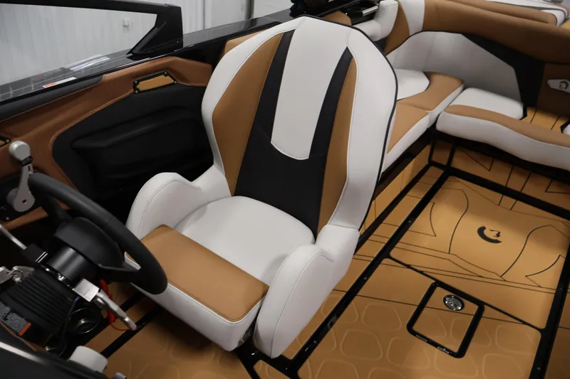 Slide: The Image of Luxurious interior of 2026 Centurion Fe22 boat with stylish seating and modern design. - 23