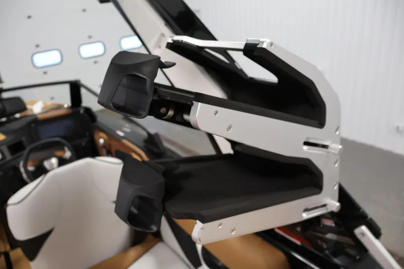 Slide: The Image of 2026 Centurion Fe22 boat interior with advanced wakeboard rack system. - 37