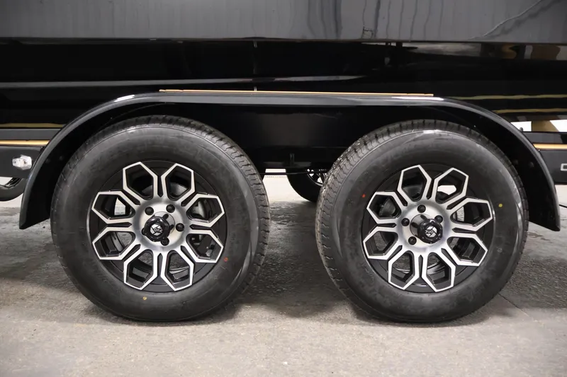 Slide: The Image of 2026 Centurion Fe22 trailer wheels with stylish alloy rims on display. - 48