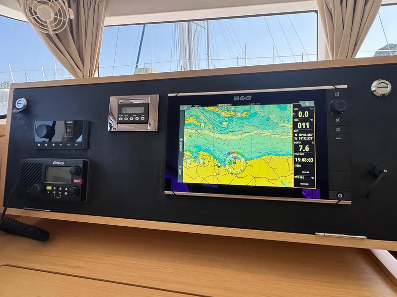 Slide: The Image of Navigation system on 2016 Lagoon 400 S2 yacht with B&G display and controls. - 38