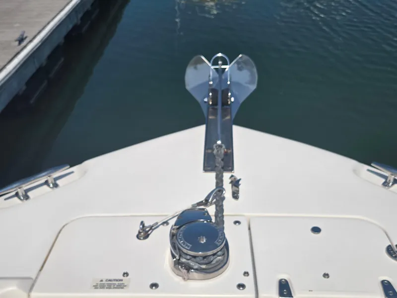 Slide: The Image of Bow of 2016 Grady-White Freedom 255 with anchor and winch system. - 4