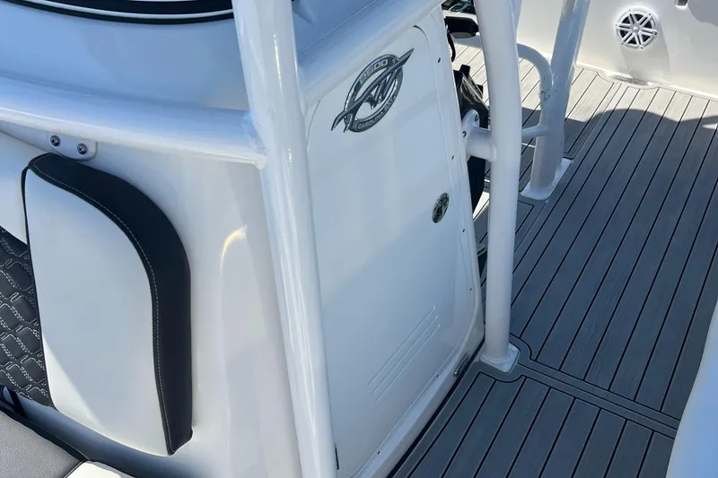 Slide: The Image of 2022 Tidewater 2500 Carolina Bay boat interior with sleek design and modern features. - 21