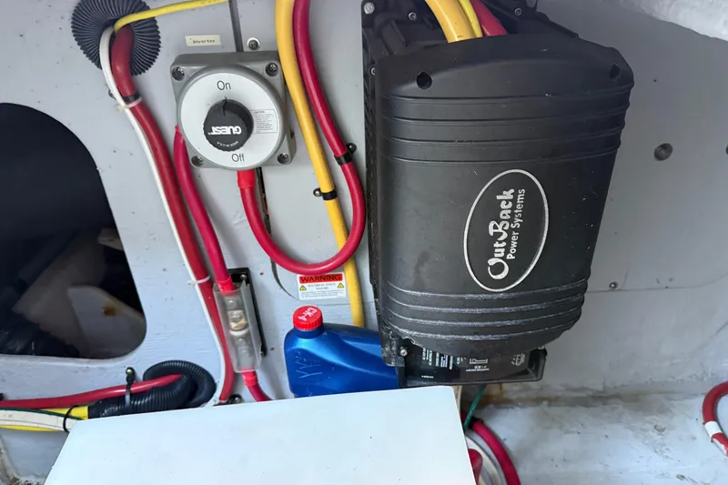 Slide: The Image of Electrical system with OutBack Power inverter on 2005 Meridian 341 Sedan boat. - 47