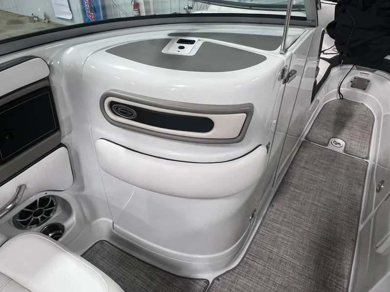 Slide: The Image of 2020 Crownline Eclipse E225 XS boat interior with sleek design and modern features. - 22