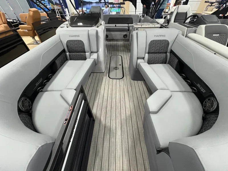Slide: The Image of Interior of Harris Solstice 230 pontoon boat, model year 2026. - 43
