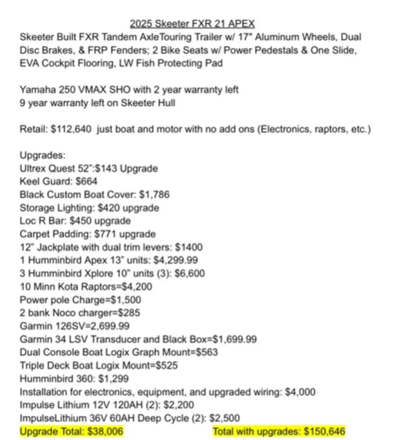 Slide: The Image of Skeeter FXR21 Apex 2025 - 10