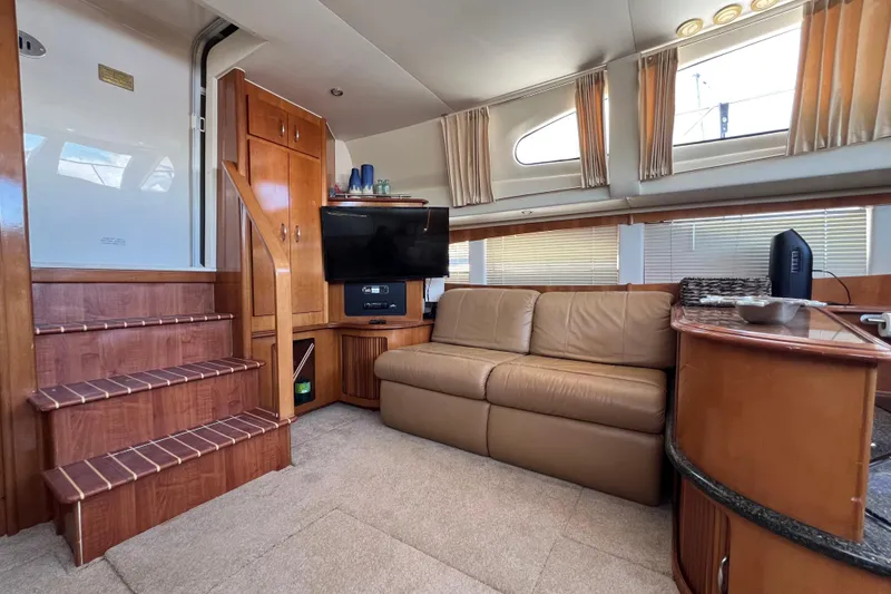 Slide: The Image of 2006 Carver 444 Cockpit Motor Yacht - Salon - 3