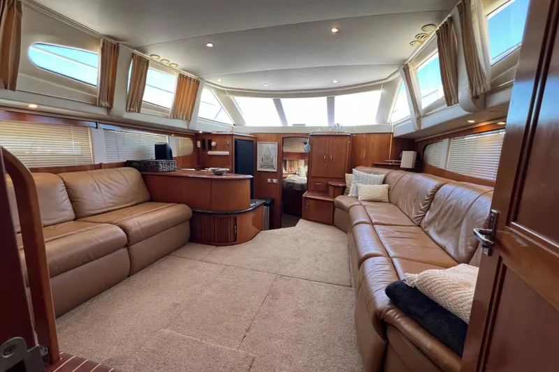 Slide: The Image of 2006 Carver 444 Cockpit Motor Yacht - Salon - 13