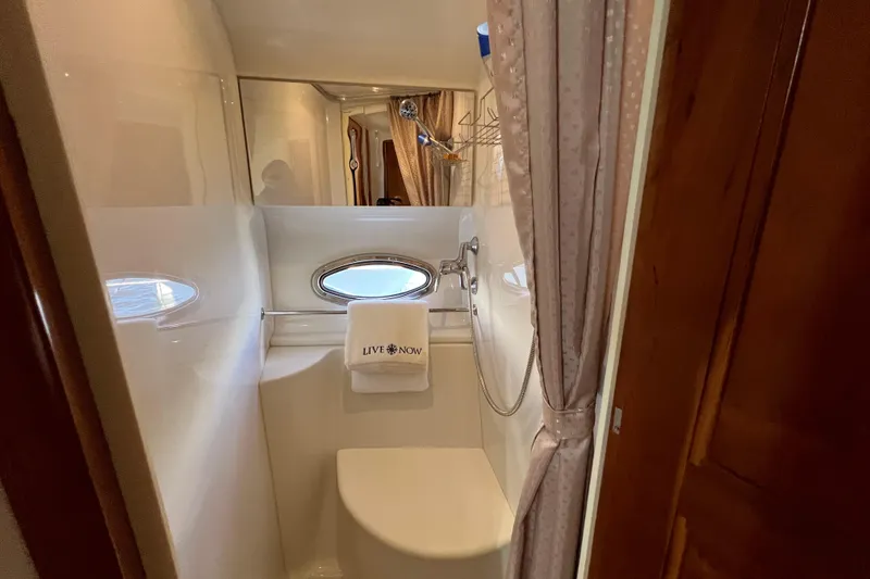 Slide: The Image of 2006 Carver 444 Cockpit Motor Yacht - Guest Head - 18