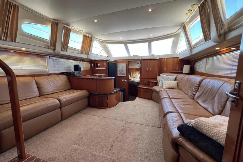 Slide: The Image of 2006 Carver 444 Cockpit Motor Yacht - Salon - 2