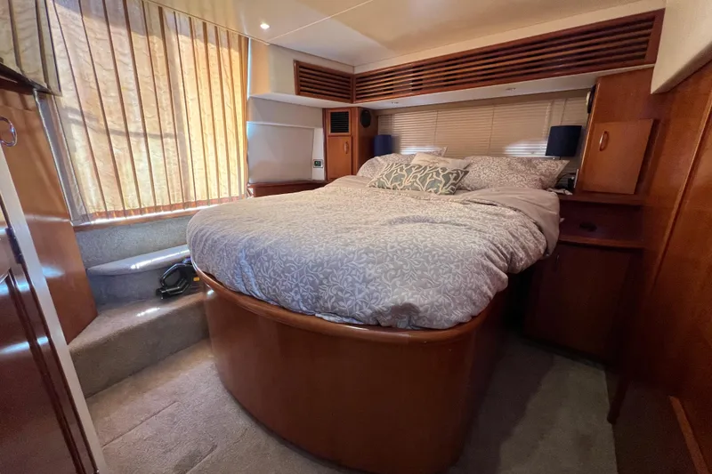 Slide: The Image of 2006 Carver 444 Cockpit Motor Yacht - Master Stateroom - 22