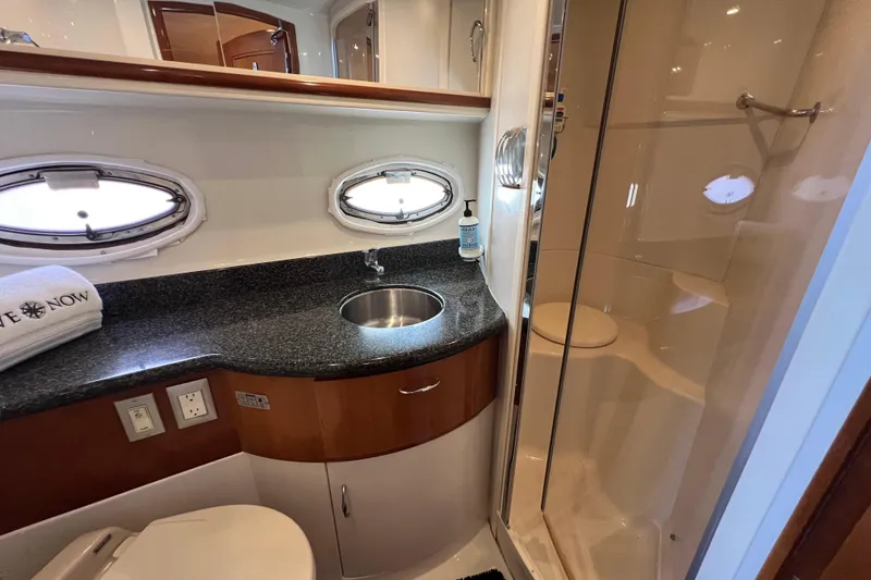 Slide: The Image of 2006 Carver 444 Cockpit Motor Yacht - Master Head - 23