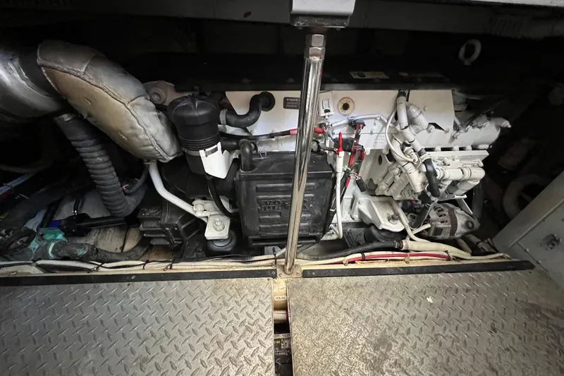 Slide: The Image of 2006 Carver 444 Cockpit Motor Yacht - Engine Room - 24