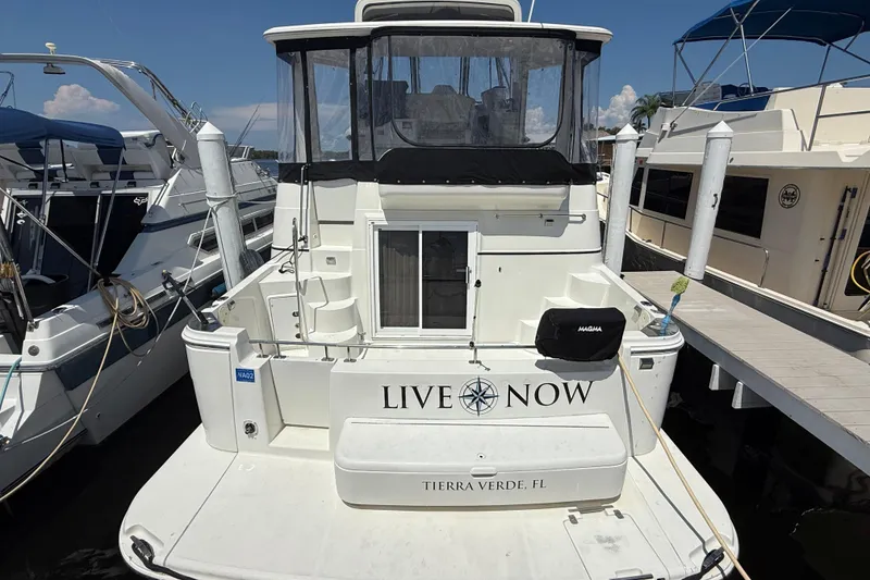 Slide: The Image of 2006 Carver 444 Cockpit Motor Yacht - Profile - 5