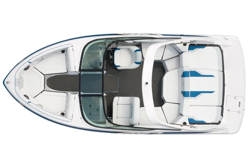 Slide: The Image of Manufacturer Provided Image: 2016 Regal 2000 ESX Bowrider, top view, white and blue interior. - 19