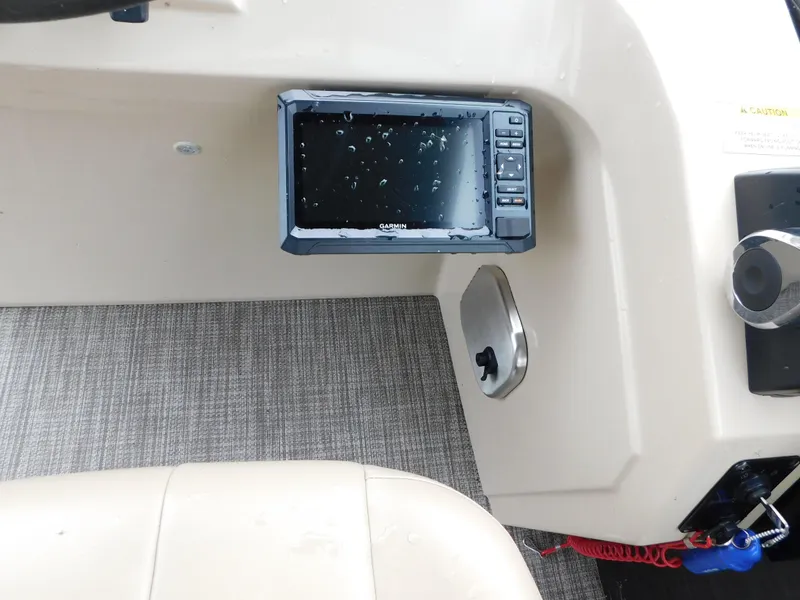 Slide: The Image of Control panel of 2019 Godfrey SWEETWATER 2186 SB boat with Garmin display. - 10