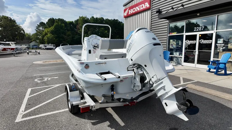 Slide: The Image of 2026 ALK2 Powerboats 18 CRS on trailer outside dealership. - 10