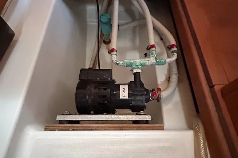 Slide: The Image of Water pump system in a 2007 Beneteau Cyclades 50.3 yacht. - 15