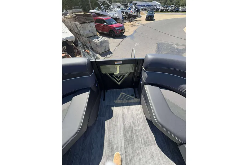 Slide: The Image of Interior view of 2026 Viaggio Diamante UWA boat with sleek seating and modern design. - 14