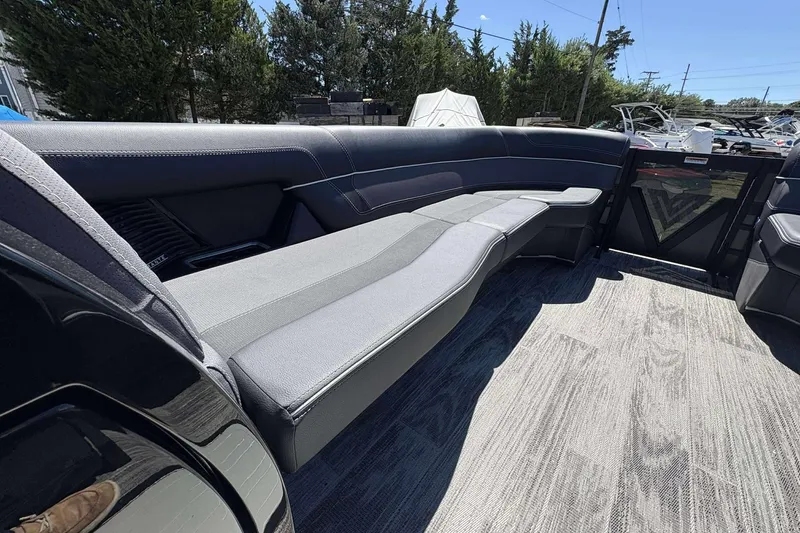 Slide: The Image of Luxurious seating on the 2026 Viaggio Diamante UWA boat, featuring sleek design and comfort. - 19