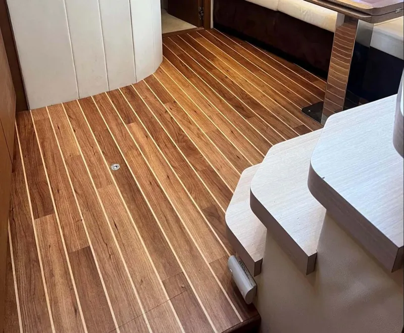 Slide: The Image of Luxurious wooden interior flooring of 2011 Azimut Atlantis 40 yacht. - 10