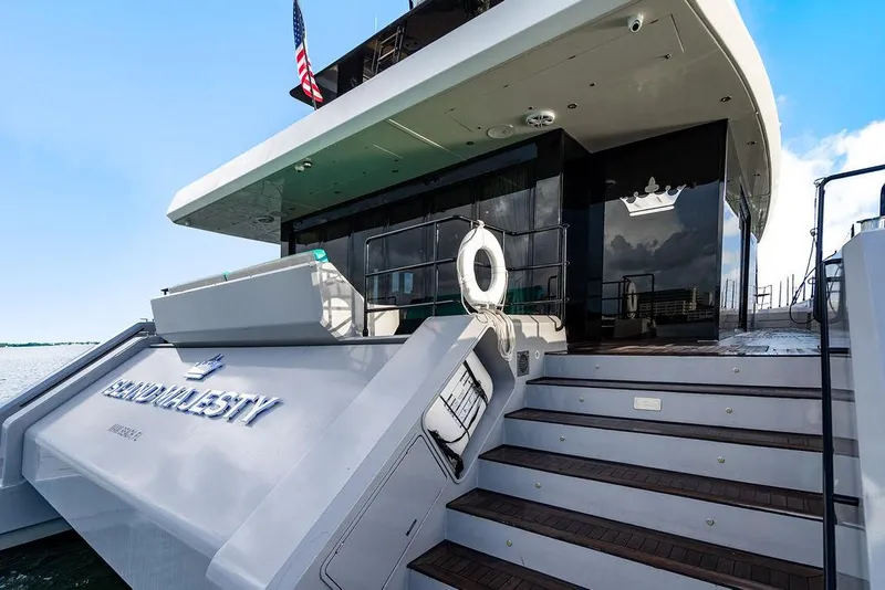 Slide: The Image of Luxury Sunreef 70 yacht, 2018 model, featuring elegant design and spacious deck. - 43