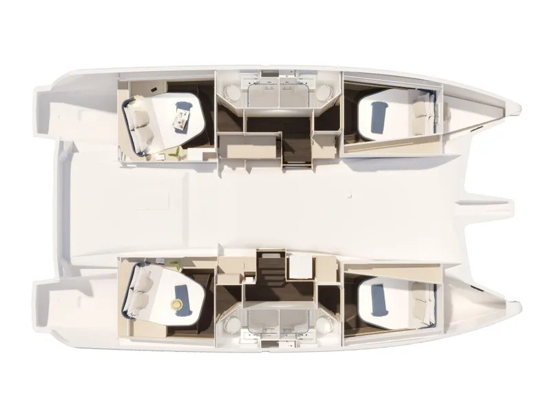 Slide: The Image of Young man relaxing with tablet on Fountaine Pajot 44 yacht, 2026 model, enjoying ocean view. - 31