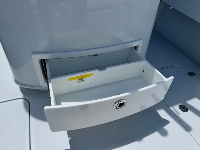 Slide: The Image of Close-up of 2026 Yellowfin 26 Hybrid boat number plate. - 19