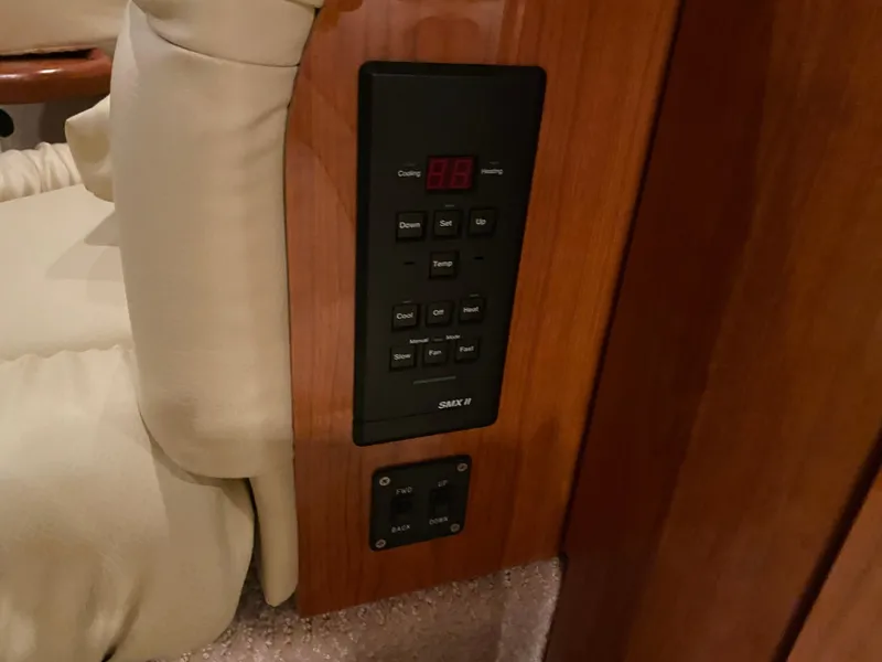 Slide: The Image of Control panel on 1999 Sea Ray 380 Sundancer yacht interior. - 33