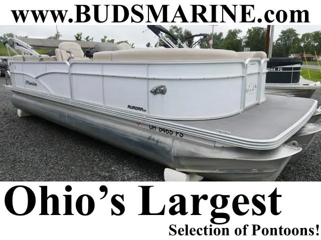 The Image of 2017 Manitou Aurora VP pontoon boat at Bud's Marine, Ohio's largest selection. - 1