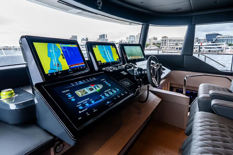 Slide: The Image of Control panel on the armrest of a 2026 Absolute NAVETTA 70 yacht. - 49