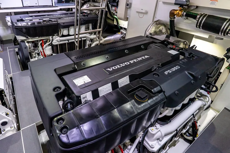 Slide: The Image of Engine room of 2026 Absolute NAVETTA 70 yacht, showcasing advanced machinery and equipment. - 81
