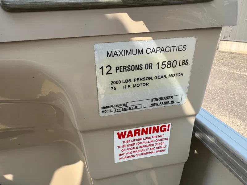 Slide: The Image of Smoker Craft SunChaser 820 Pontoon 2006 - 51