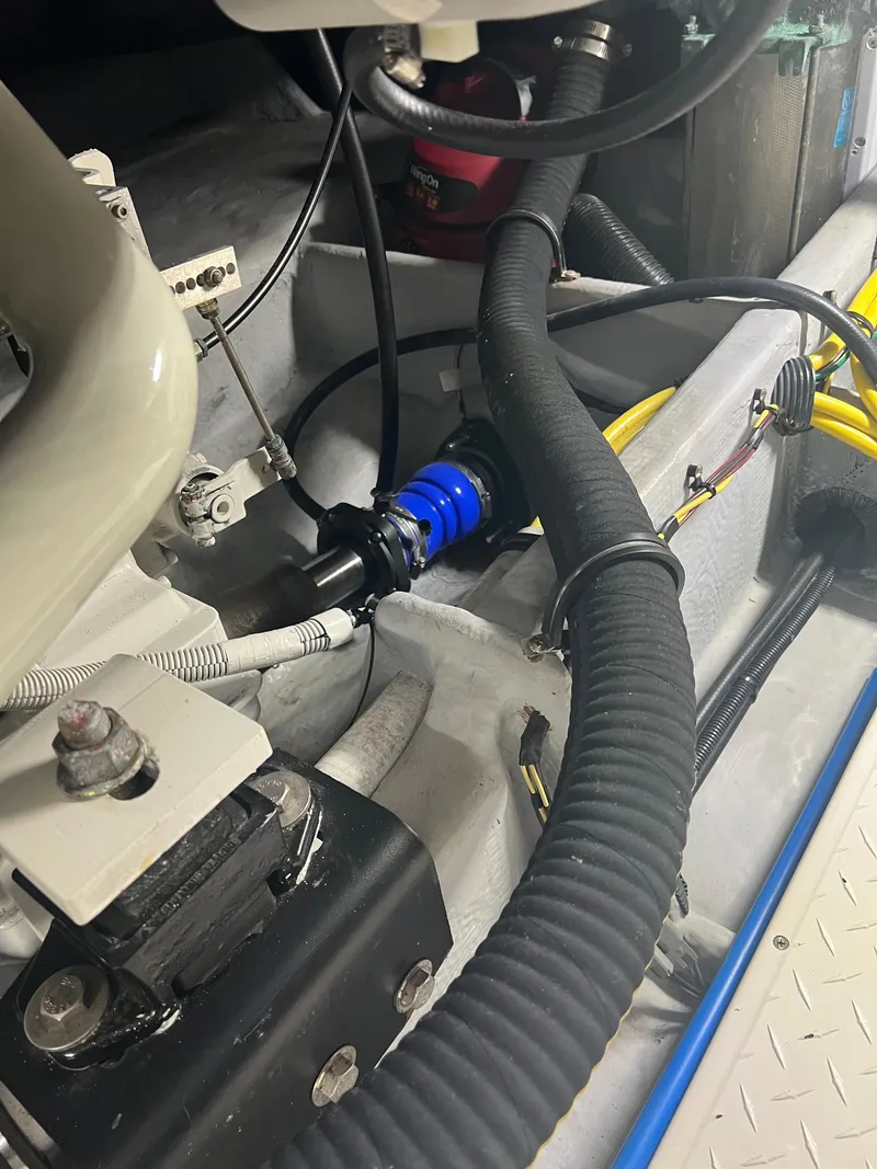 Slide: The Image of Engine room of a 2005 Meridian 490 Pilothouse boat. - 7
