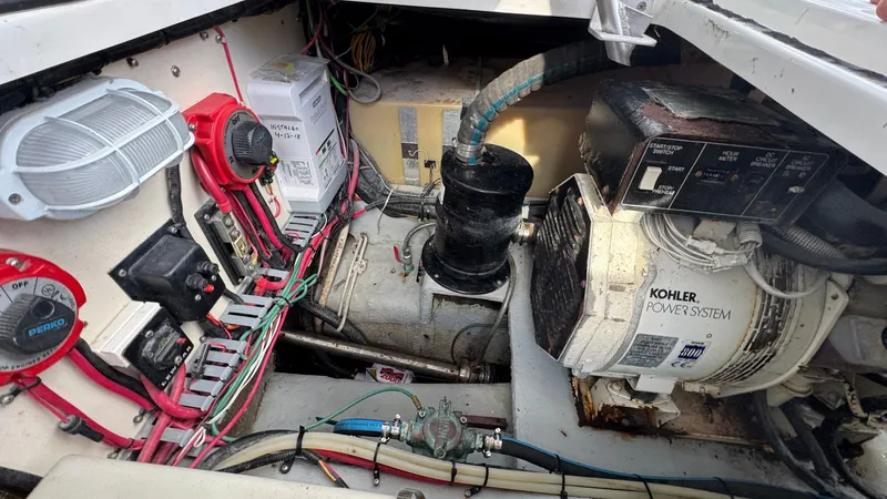 Slide: The Image of 1999 Mainship 350 Engine Room - 49