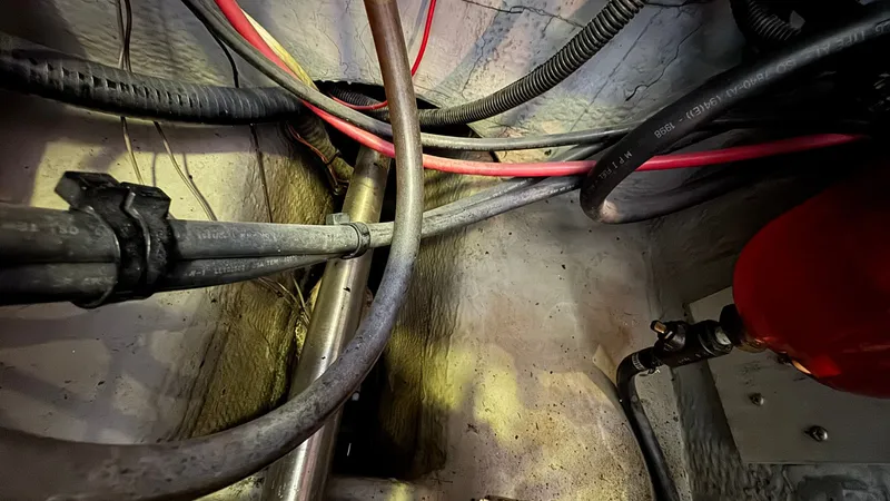 Slide: The Image of 1999 Mainship 350 Engine Room - 53