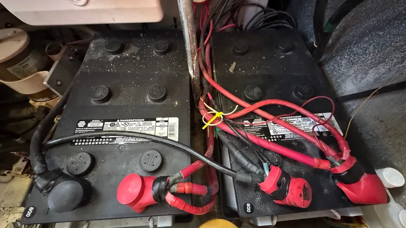 Slide: The Image of 1999 Mainship 350 Engine Room - 57