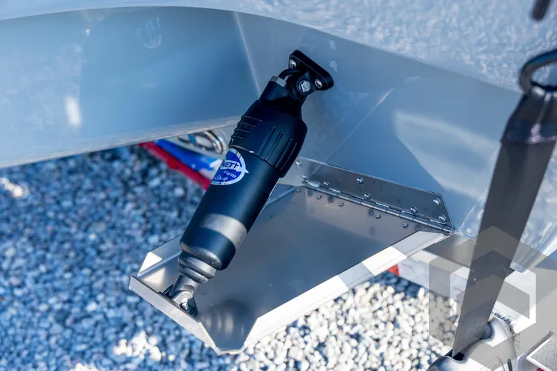 Slide: The Image of Close-up of 2026 Pathfinder 2300 HPS boat component on gravel surface. - 46