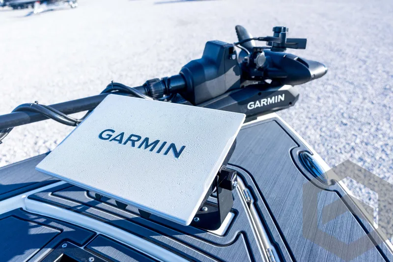 Slide: The Image of Garmin navigation system on 2026 Pathfinder 2300 HPS boat deck. - 56