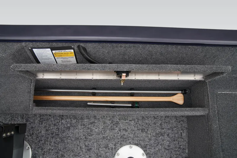 Slide: The Image of Manufacturer Provided Image: Interior storage compartment of 2026 Tracker Pro Guide V-16 SC boat. - 36