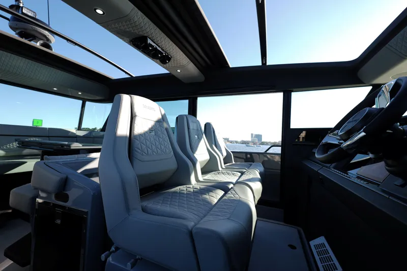 Slide: The Image of Luxurious interior of 2026 BRABUS 1500 yacht with premium seating and panoramic views. - 13