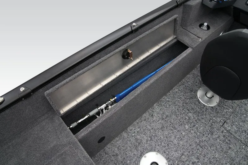 Slide: The Image of Manufacturer Provided Image: 2026 Tracker Pro Guide V-175 WT boat interior with rod storage compartment. - 47