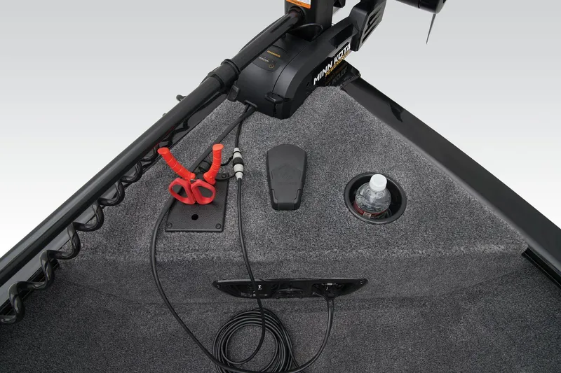 Slide: The Image of Manufacturer Provided Image: Bow area of 2026 Tracker Pro Guide V-175 WT with trolling motor and accessories. - 23