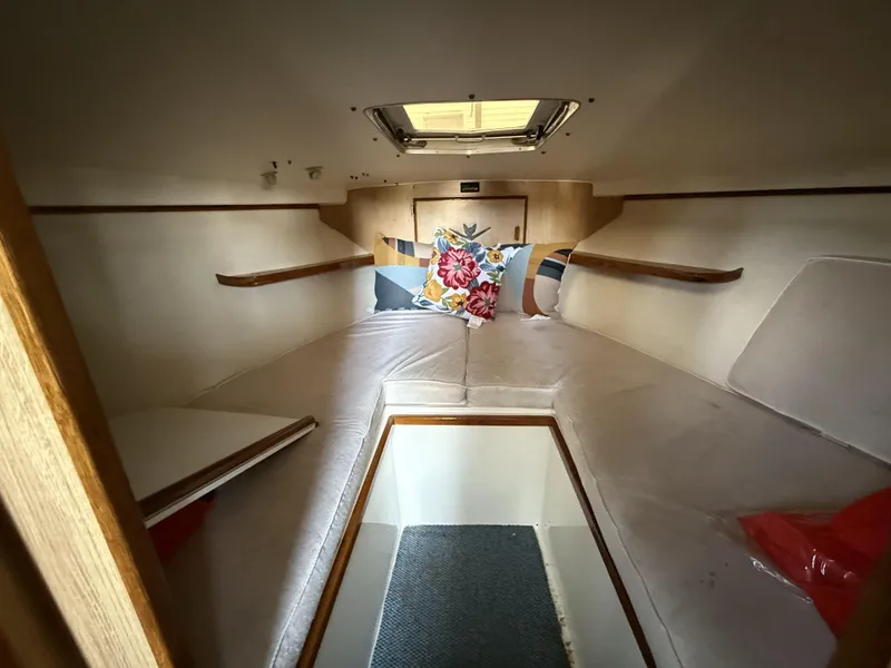 Slide: The Image of Bertram 28 Flybridge V-berth - 11