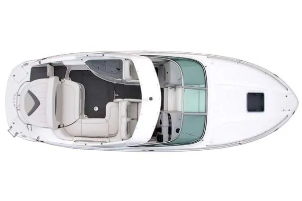 Slide: The Image of Top view of 2007 Chaparral 275 SSi boat, showcasing spacious seating and sleek design. - 13
