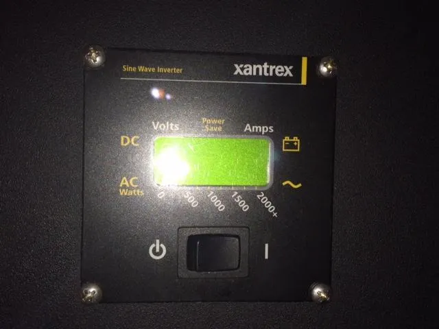 Slide: The Image of Xantrex sine wave inverter display on 2007 Chaparral 275 SSi boat. - 9