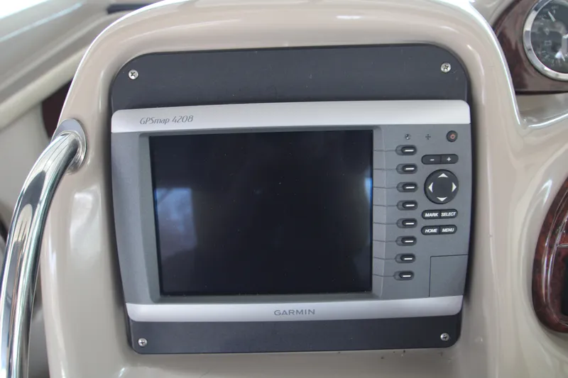 Slide: The Image of Garmin GPSmap 4208 on 2003 Sea Ray 320 Sundancer dashboard. - 36